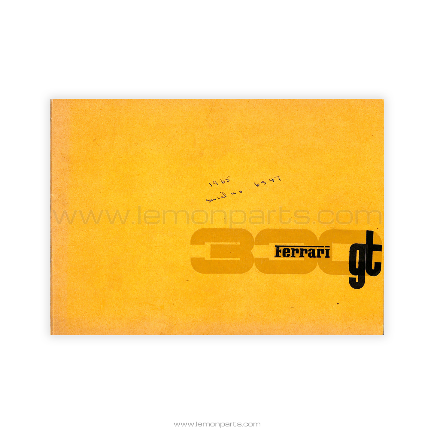 Spare parts catalog for Ferrari 330 GT 2+2