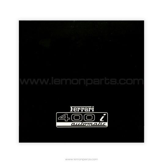 226/81 - Sales brochure for Ferrari 400i Automatic