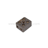 Black Bakelite wire connector block square 2x2 terminals for Ferrari 166 / 212 / 250 / 275