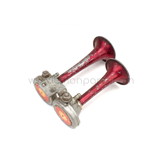 Original Fiamm Roadmaster patina air horn set for Ferrari 250 / 275 / 330 / 365