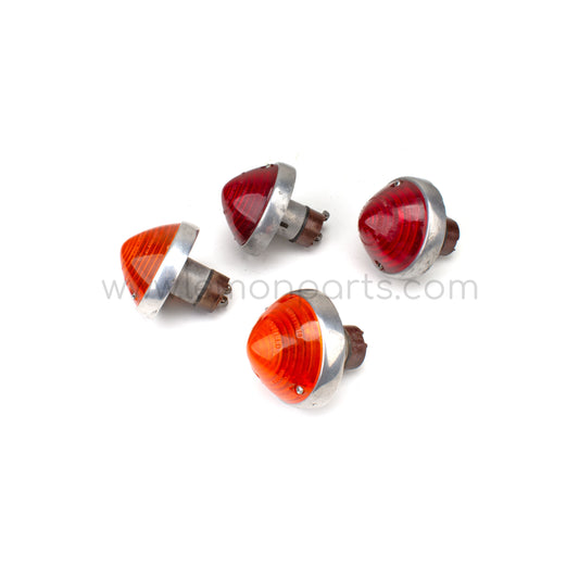 Original aluminium lightweight tail brake and indicator lights for Ferrari 250 GTO / SWB