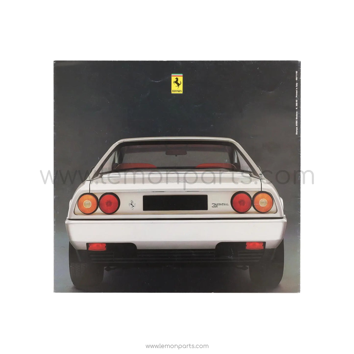 388/85 - Ferrari 3.2 Mondial sales brochure - 4M/11/85
