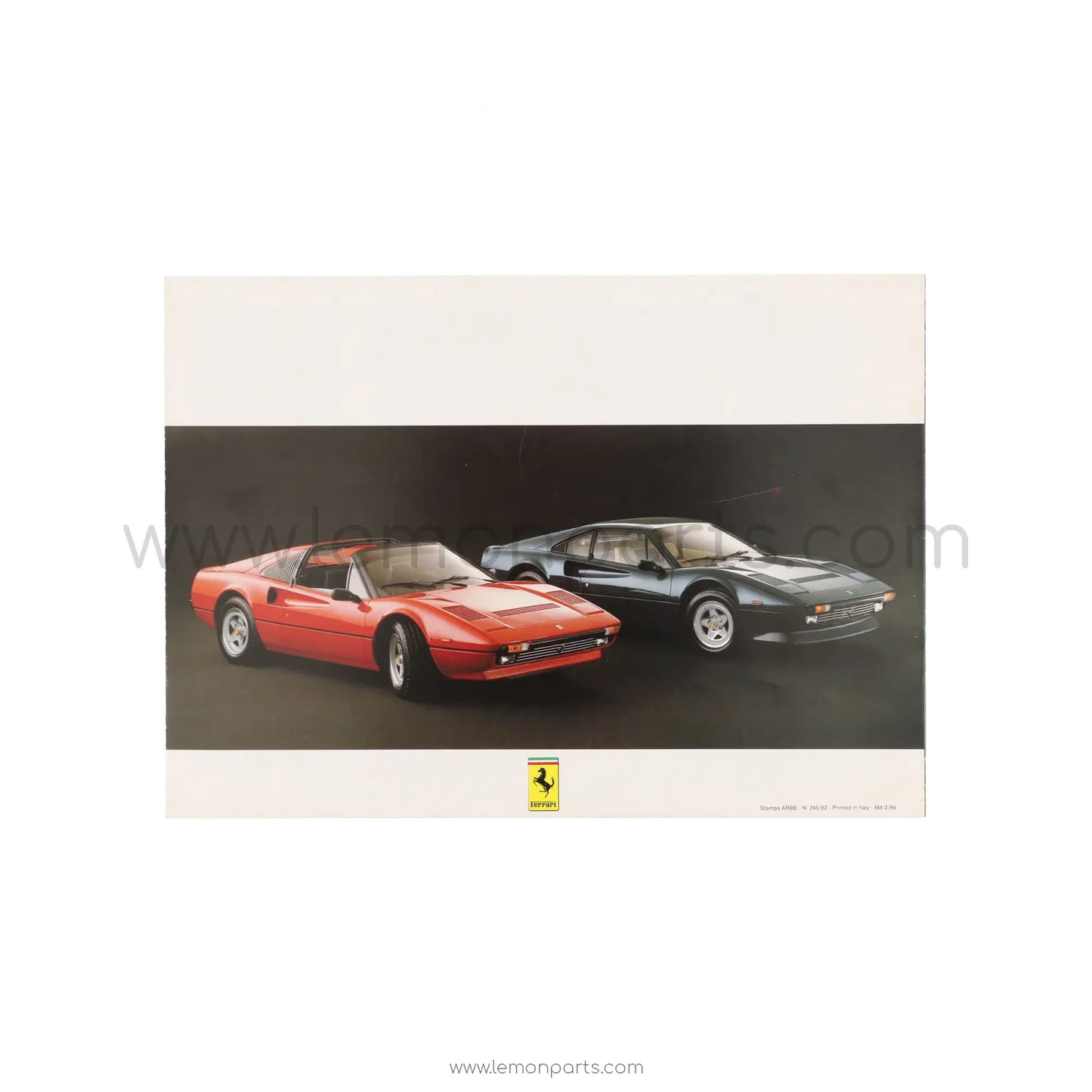 245/82 - Ferrari 308 GTBi / GTSi Quattrovalvole sales brochure - 6M/2/84