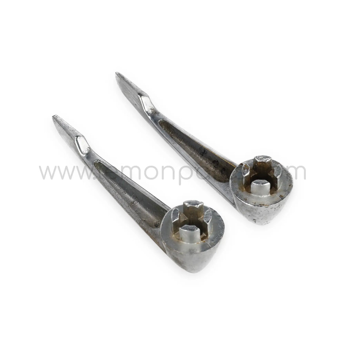Original door regulator open levers with cross fixing for Ferrari 250 Lusso