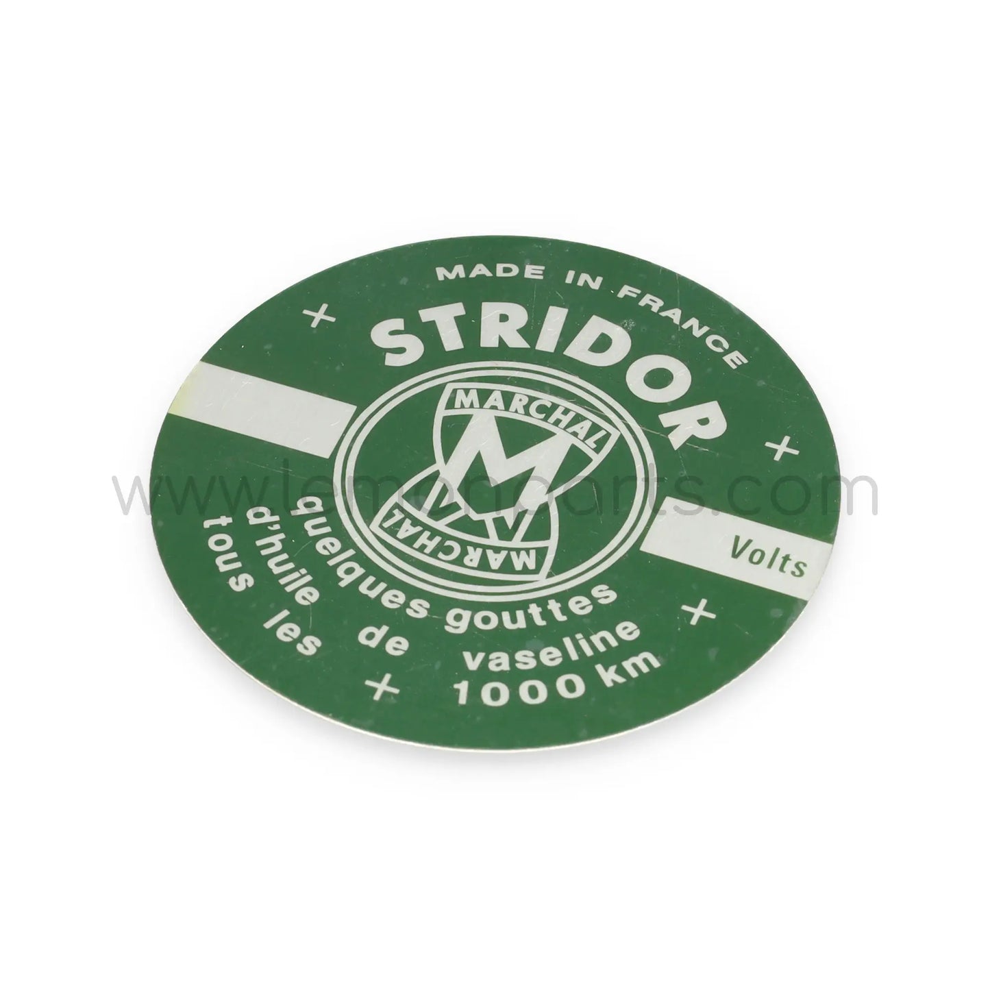 Marchal Stridor green replacement emblem plate for Ferrari 250 375