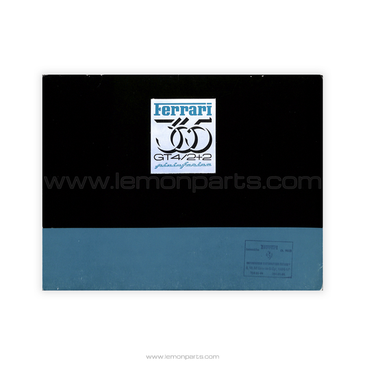 69/72 - Sales brochure for Ferrari 365 GT4 2+2 - Pininfarina