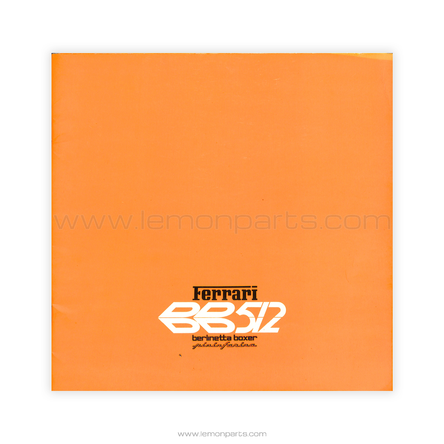 133/76 - Sales brochure for Ferrari 512 BB - Berlinetta boxer Pininfarina