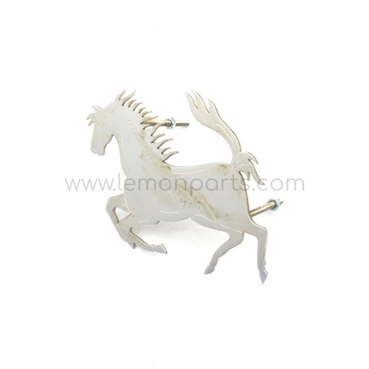 Ferrari 250 Prancing Horse Grill Emblem - Flat Chromed version