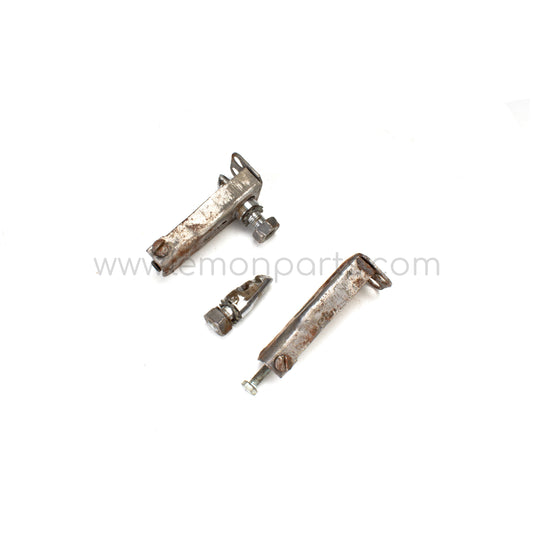 Pair of original Ferrari 250 TR / Testa Rossa Pontoon fender door latches and catchers set
