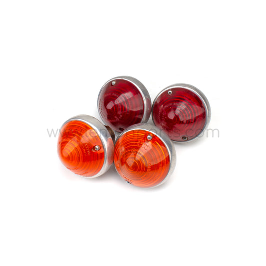 Original aluminium lightweight tail brake and indicator lights for Ferrari 250 GTO / SWB