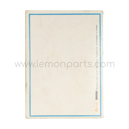 Original owners manual for Ferrari Dino 246 GT