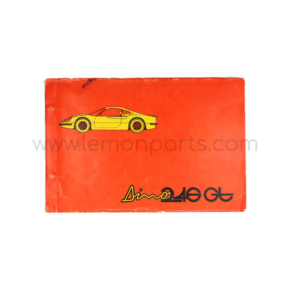 Original spare parts manual for Ferrari Dino 246 GT From 02132