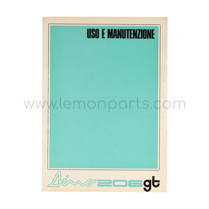 Original owners manual for Ferrari Dino 206 GT