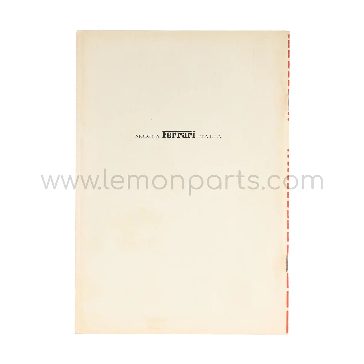 Original owners manual additional instructions for Ferrari 365 GTB/4 Daytona 1972 USA version
