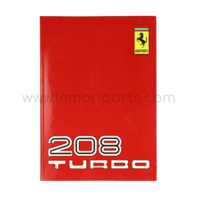 Original owners manual for Ferrari 208 Turbo