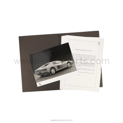 654/91 - Ferrari 512 TR Testarossa press kit - 2M/06/91