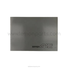 353/85 - Ferrari 412 sales brochure - 1M/2/85 - English