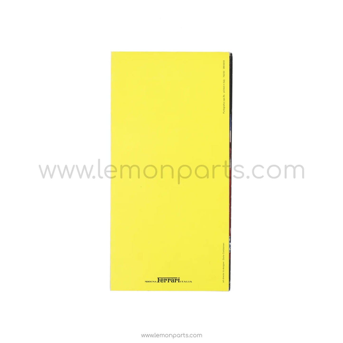 762/93 - Ferrari fold out brochure for 348 512 456 F1 - 3M/09/93