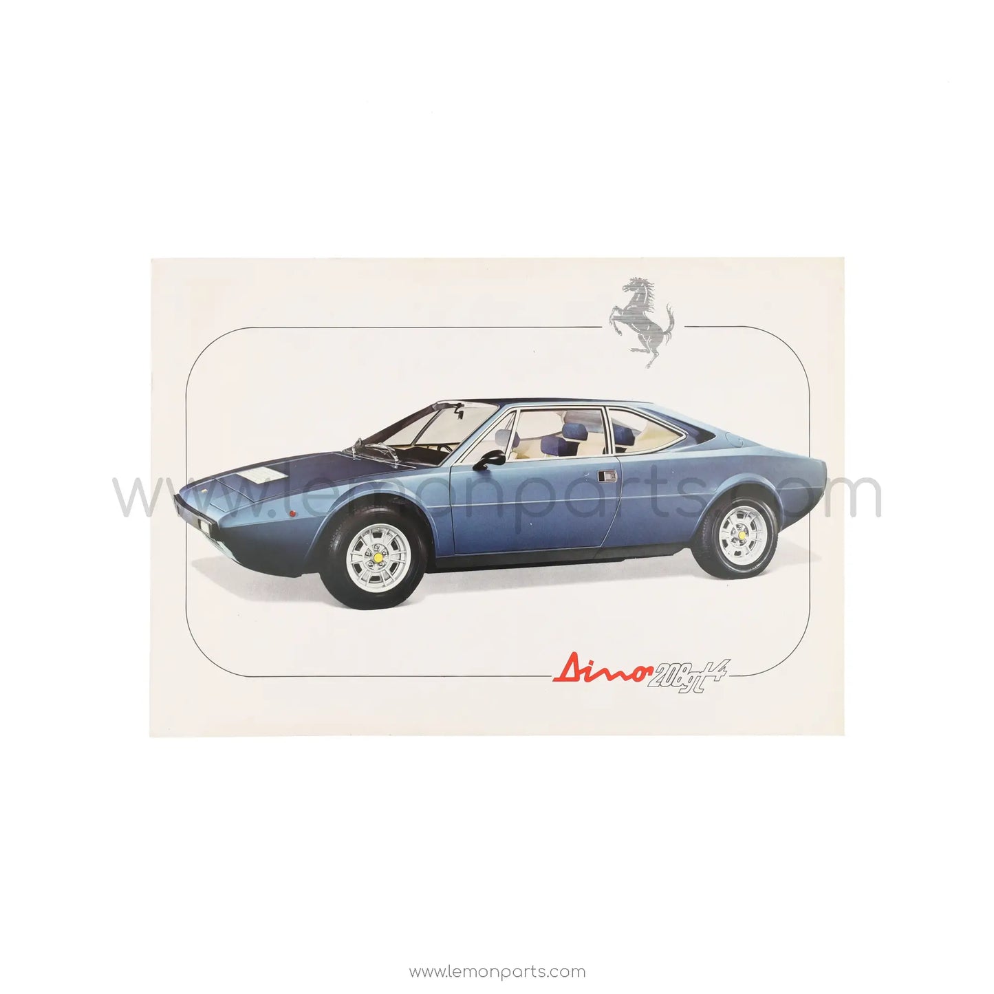 Ferrari Dino 208 GT4 information card