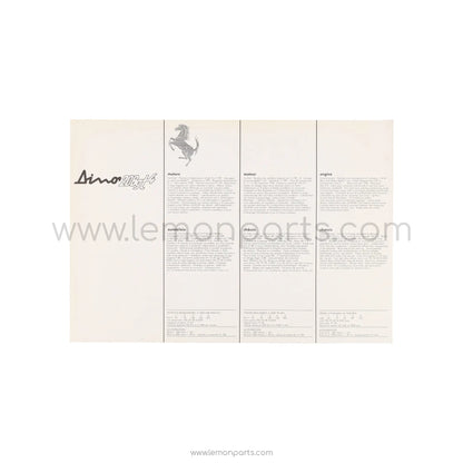 Ferrari Dino 208 GT4 information card