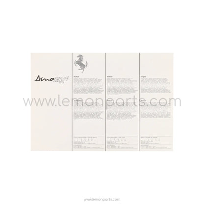 Ferrari Dino 308 GT4 information card