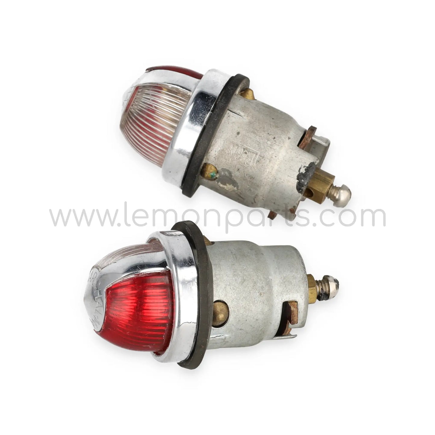 NOS Marchal side parking lights red and white lenses for Ferrari 250