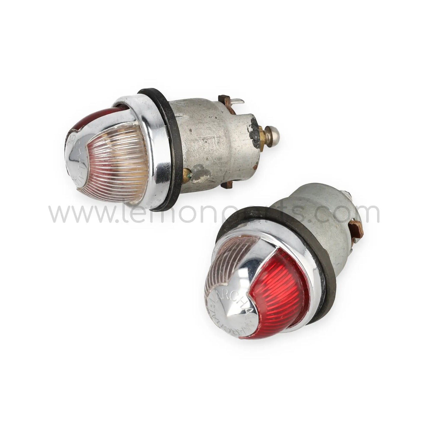 NOS Marchal side parking lights red and white lenses for Ferrari 250