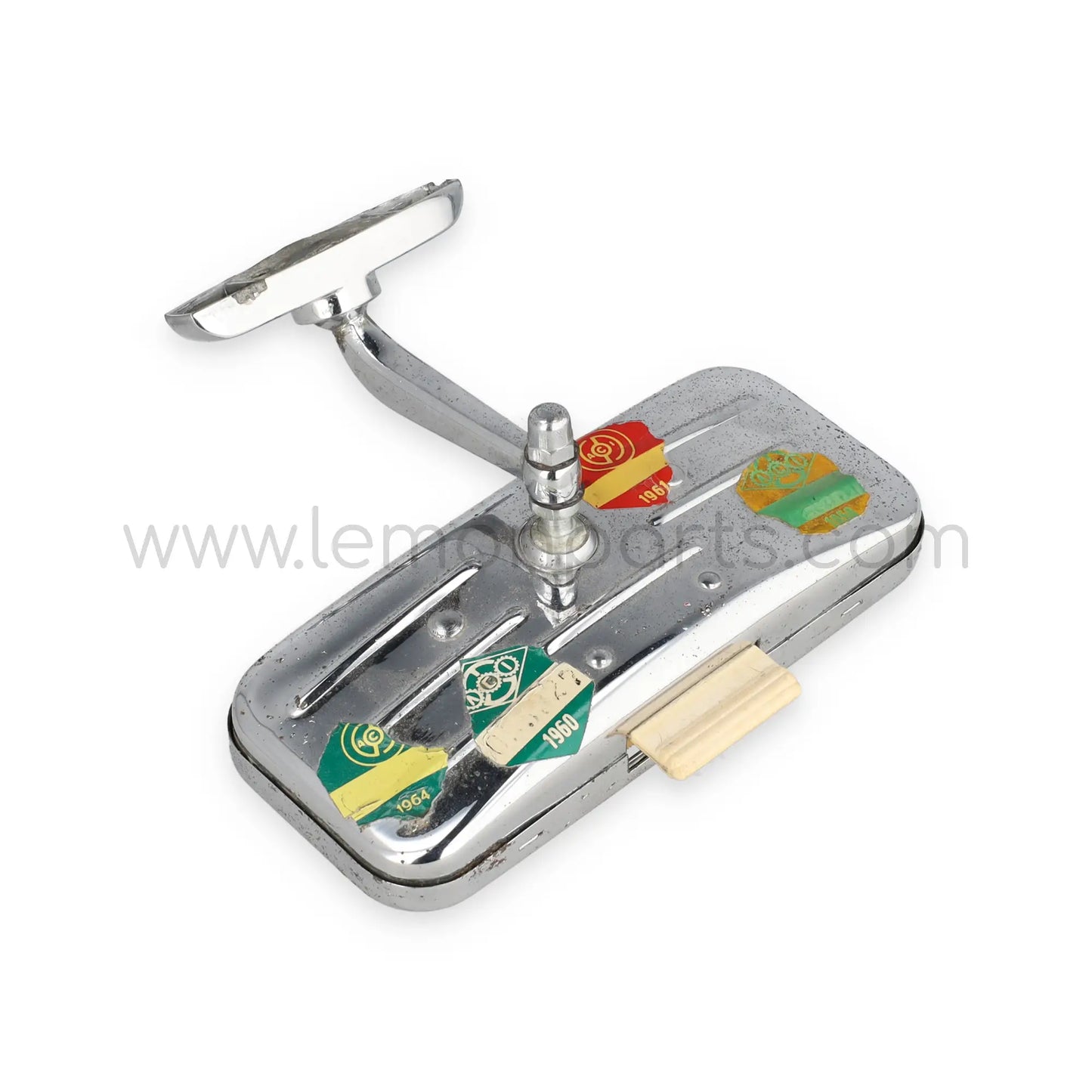 Original interior rear view mirror and support with tax stickers for Ferrari 250 SWB GTO