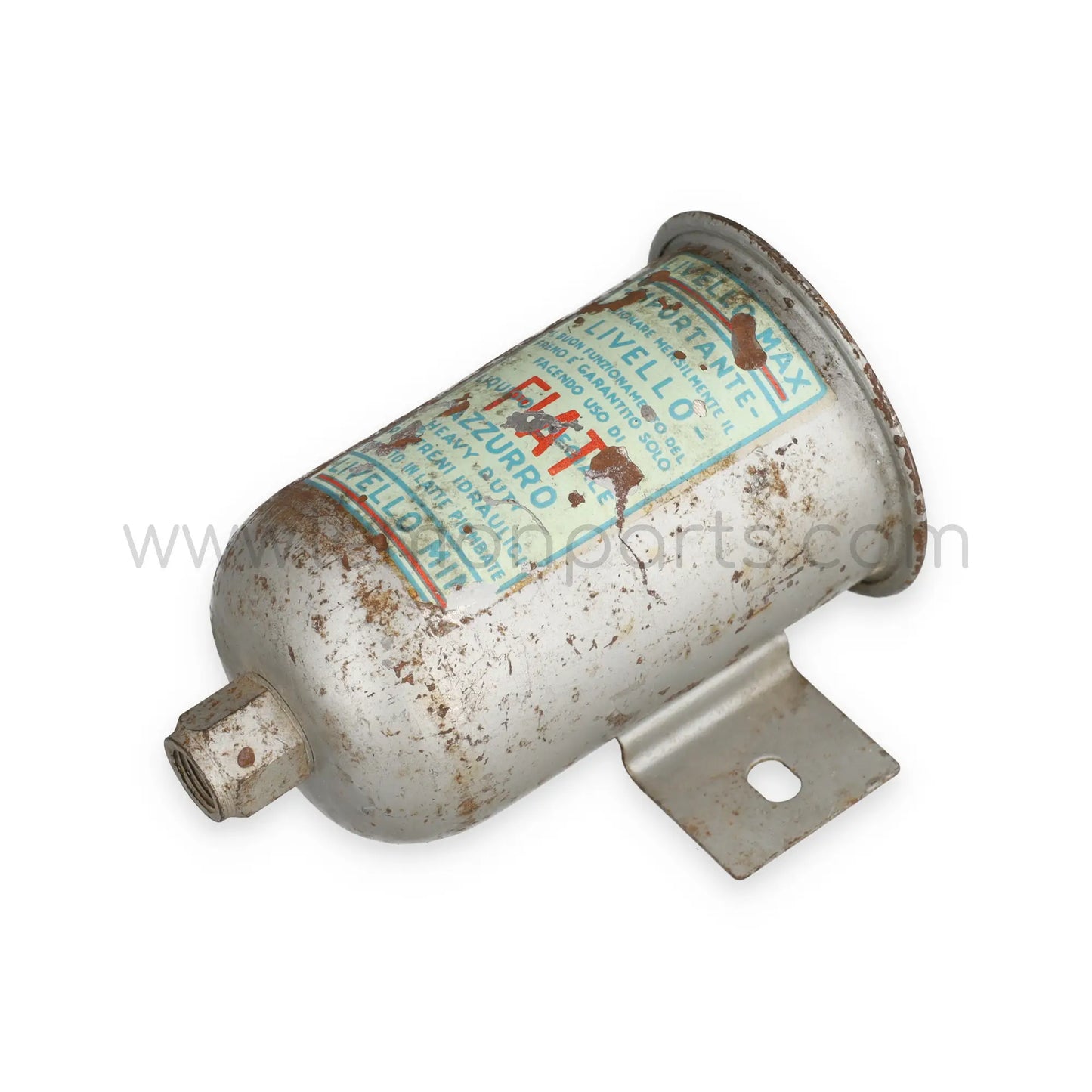 NOS brake fluid reservoir from Fiat with original decal for Ferrari 250