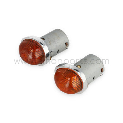 Original Carello teardrop side indicator lights set for Ferrari 250