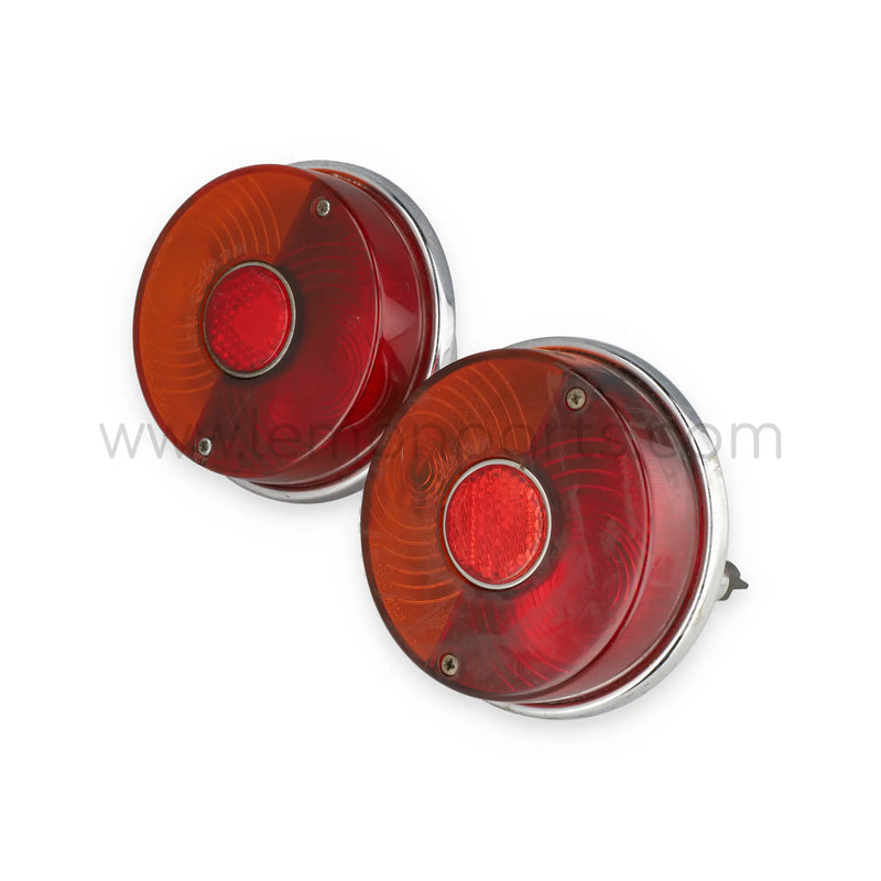 1966-68 Original Altissimo rear lamp backing & rear lamp lens 10-44-09 & 10-44-10 for Ferrari 275 GTB/4