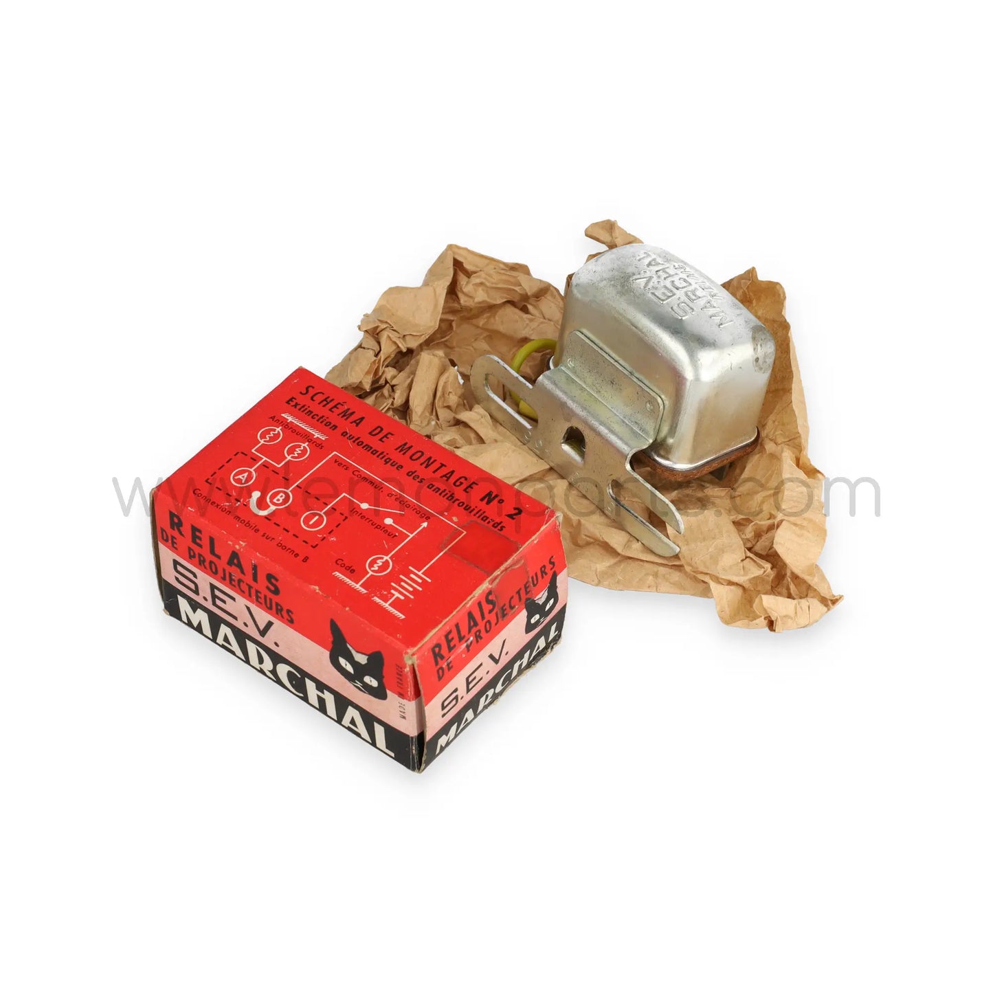 NOS Marchal 12v 511C relay used for Fog-, Spot lights & Horns for Ferrari 166 195 212 250 375