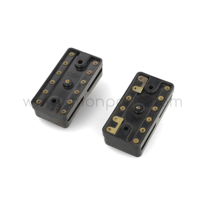 Original Ferrari fuse box set for 6 fuses each for Ferrari 250 275 330