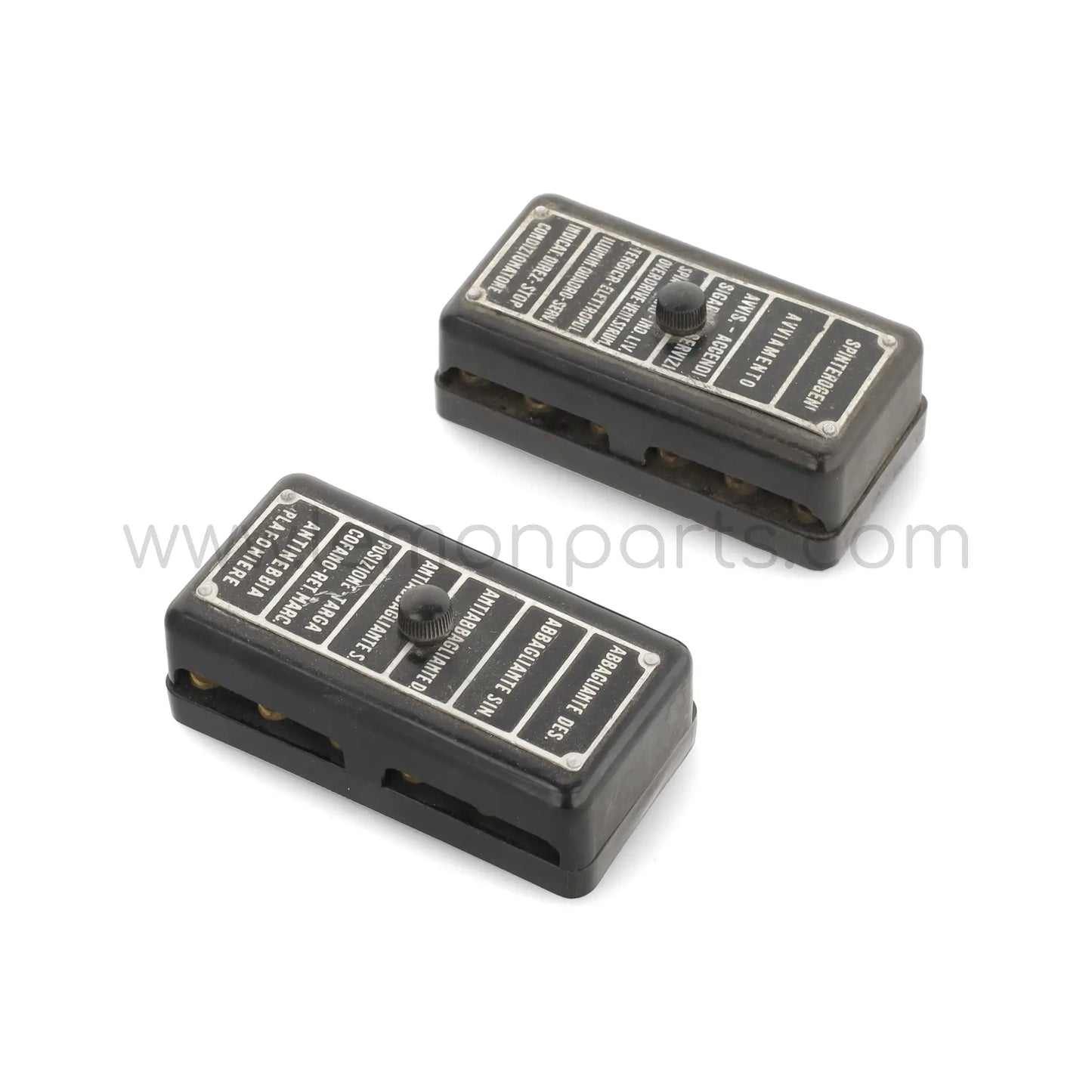 Original Ferrari fuse box set for 6 fuses each for Ferrari 250 275 330