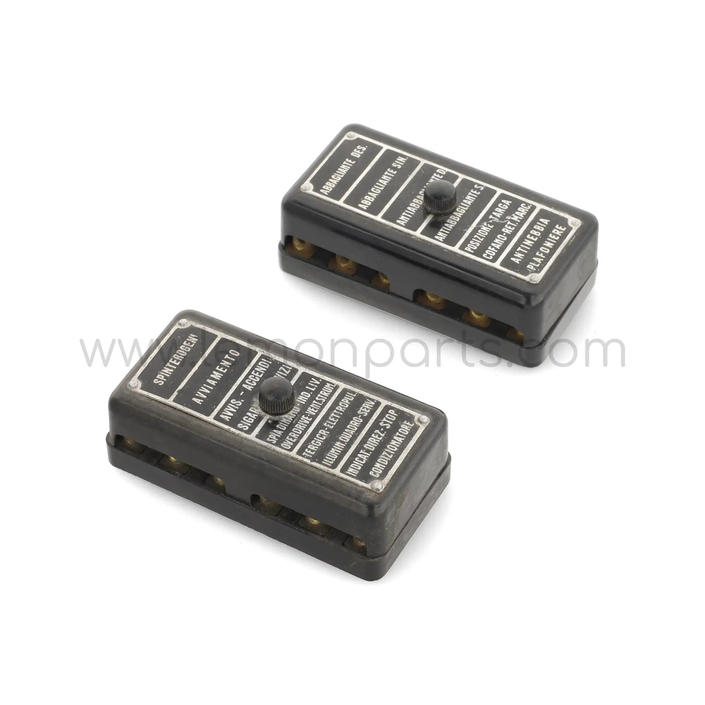 Original Ferrari fuse box set for 6 fuses each for Ferrari 250 275 330