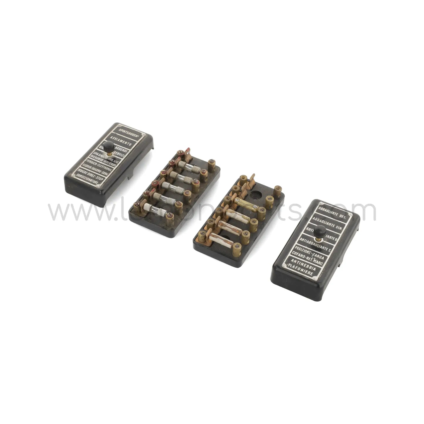 Original Ferrari fuse box set for 6 fuses each for Ferrari 250 275 330