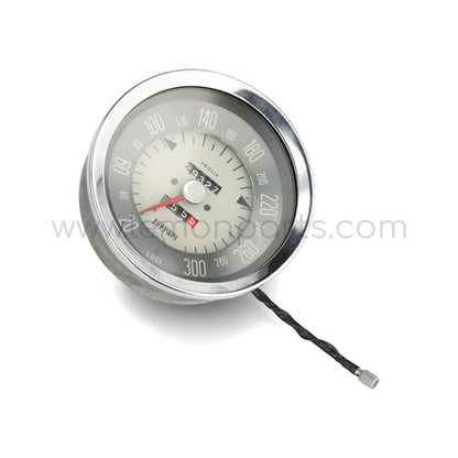 Original Veglia speedometer gauge with white backface for Ferrari 250 SWB California Lusso