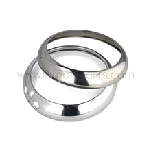 Original SEV Marchal chromed headlight rings set for Ferrari 250 SWB