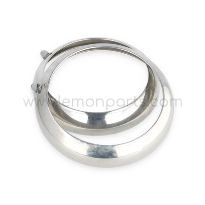 NOS early Marchal aluminium headlight rings set for Ferrari 250 SWB competition