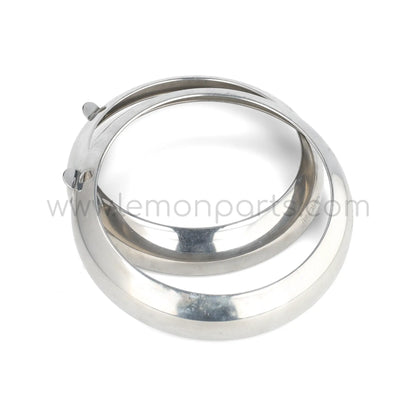 NOS early Marchal aluminium headlight rings set for Ferrari 250 SWB competition