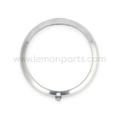 NOS early Marchal aluminium headlight rings set for Ferrari 250 SWB competition