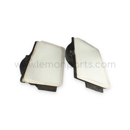 Original SIEM white lens indicator lights set for Ferrari 365 GT 4 BB 512 BB BBi