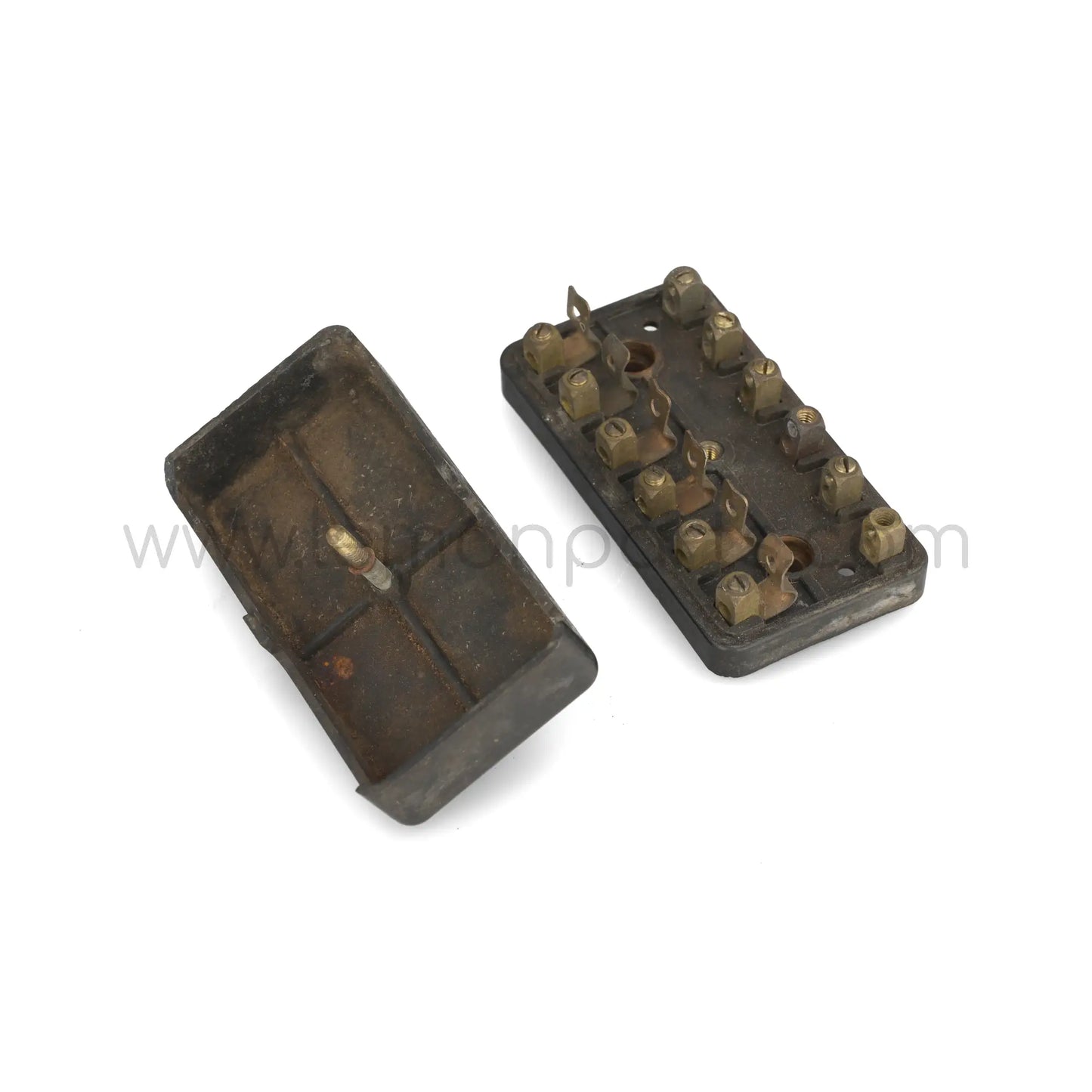 Original blank replacement fuse box with 6 fuse positions for Ferrari 166 195 212 250 275 375 625