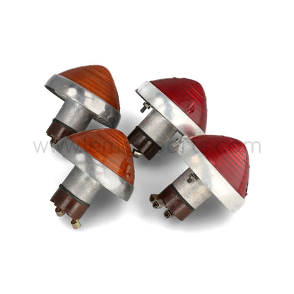 Original Carello aluminium competition tail lights set for Ferrari 250 SWB / GTO
