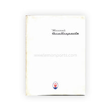 Maserati Quattroporte sales brochure