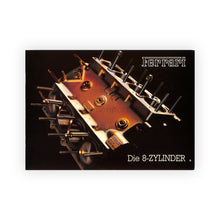 370/85 - Ferrari Die 8-Zylinder German press kit brochure including 6 press photos